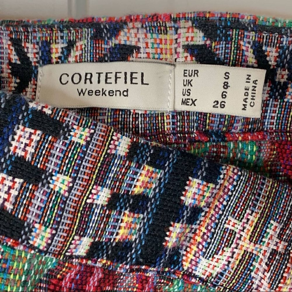 Cortefiel Weekend Aztec Print Mini Skirt - Picture 3 of 6